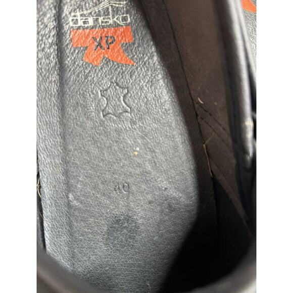 DANSKO Size 40 Black Flower Pattern Leather CLOGS Size US 9.5 - Picture 7 of 7